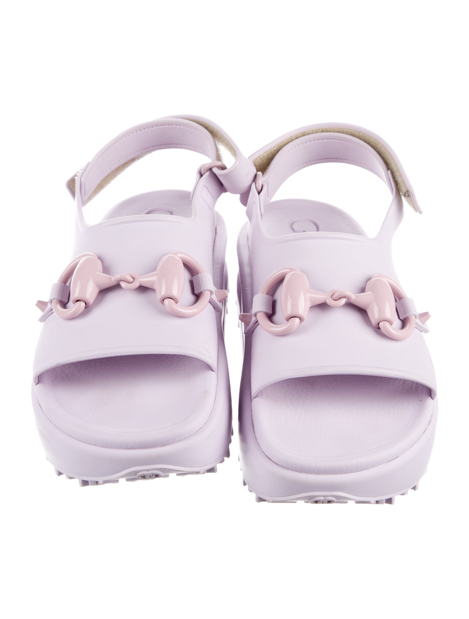 Gucci Rubber Slingback Sandals